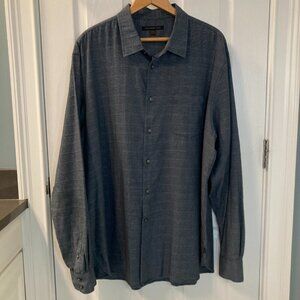 John Varvatos Dark Gray Casual Button Down Shirt